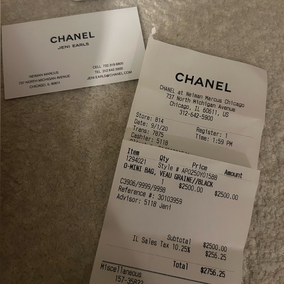 Chanel Black Caviar Wallet on Chain with Silver Hardware - Picture 14 of 14